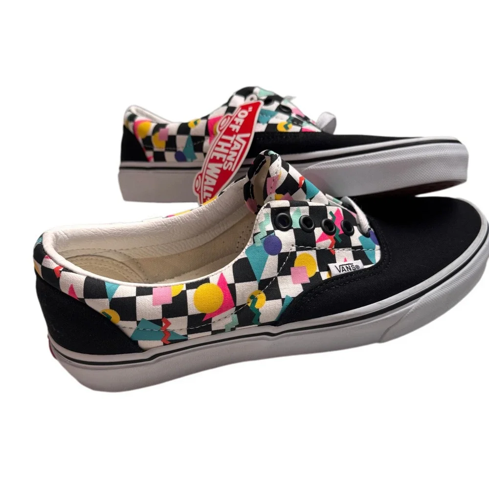 Vans 90's Retro‎ Era Customs Multi Color Geometric Men's 8 Women 9.5 NEW TGIF